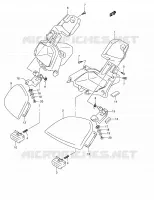 GLOVE BOX (MODELE K4/K5/K6) for Suzuki BURGMAN 400 2006
