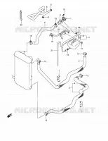 RADIATOR HOSE   EXPANSION TANK for Suzuki BURGMAN 400 2006