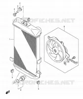 RADIATOR for Suzuki BURGMAN 400 2006