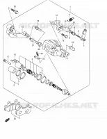 REAR CALIPER for Suzuki BURGMAN 400 2006