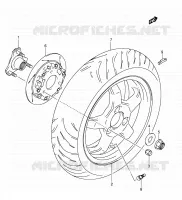 REAR WHEEL for Suzuki BURGMAN 400 2006