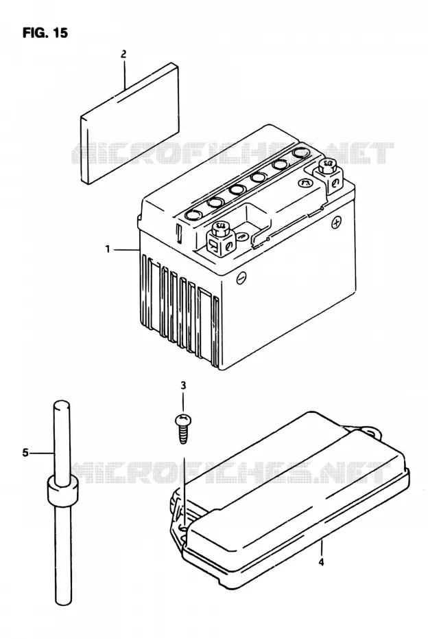 BATTERY Suzuki SCOOTER 50 AP 1998  AP50R7W(T/7/V)