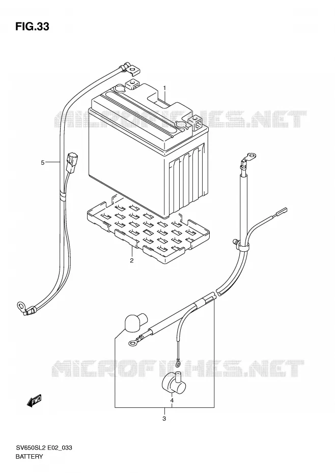 BATTERY (SV650SAL2 E24) Suzuki MOTO 650 SV 2012  SV650SL2(E02)