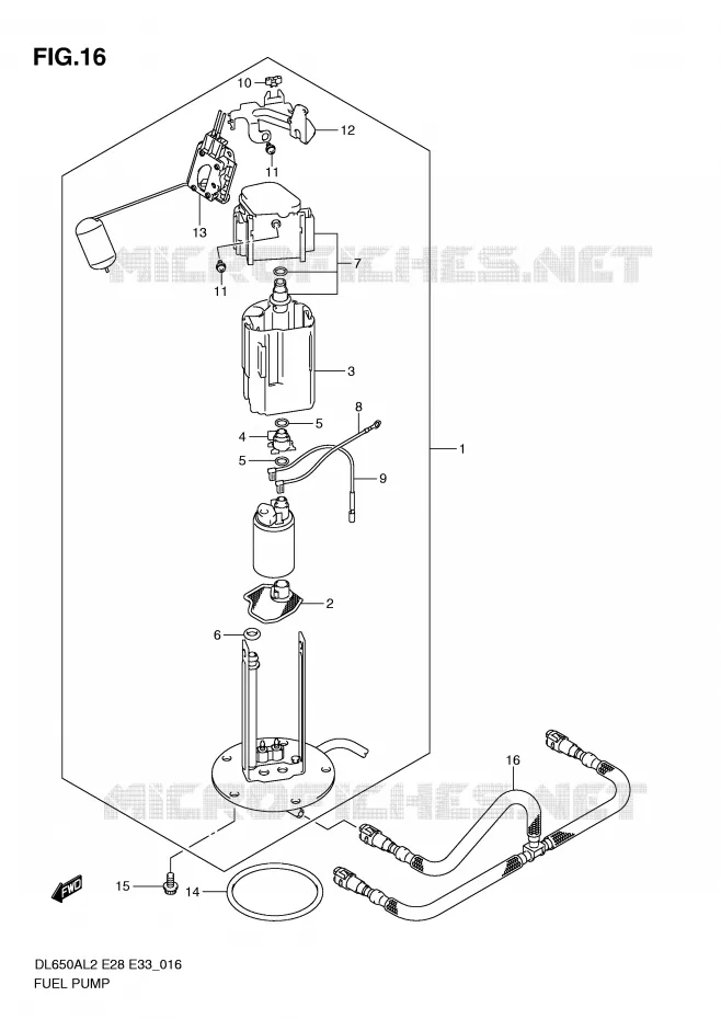 FUEL PUMP Suzuki MOTO 650 V-STROM 2012  DL650AL2(E28)