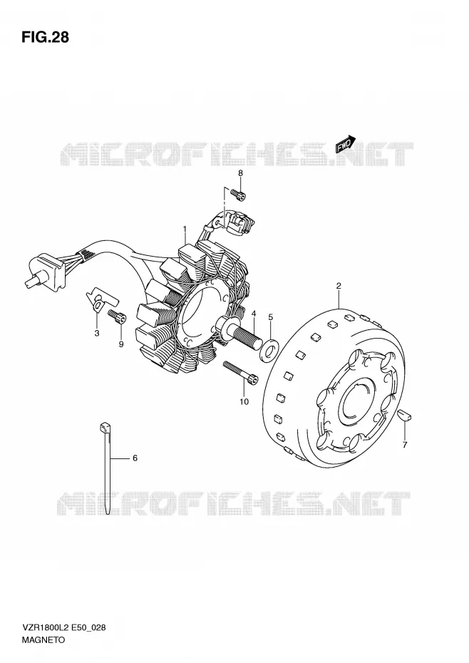 IGNITION Suzuki MOTO 1800 INTRUDER 2012  VZR1800L2(E50)