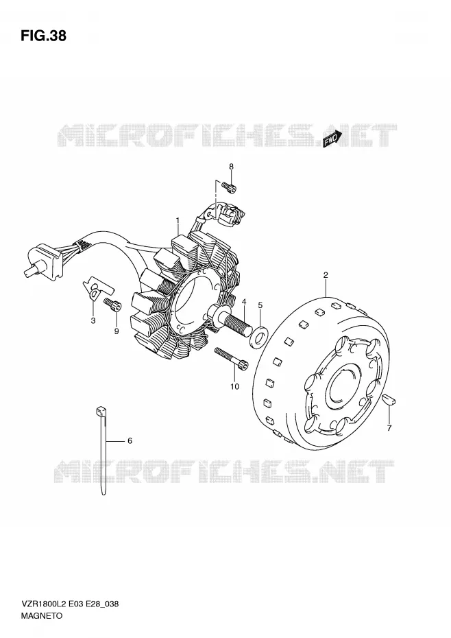 IGNITION Suzuki MOTO 1800 INTRUDER 2012  VZR1800ZL2(E03)
