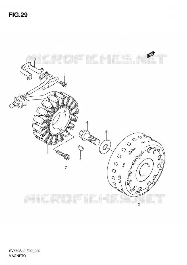 IGNITION Suzuki MOTO 650 SV 2012  SV650SUL2(E02)