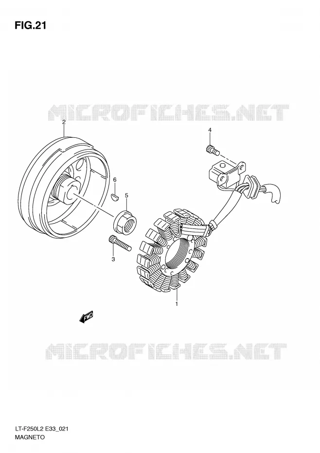 IGNITION Suzuki QUAD 250 OZARK 2012  LT-F250L2(E33)