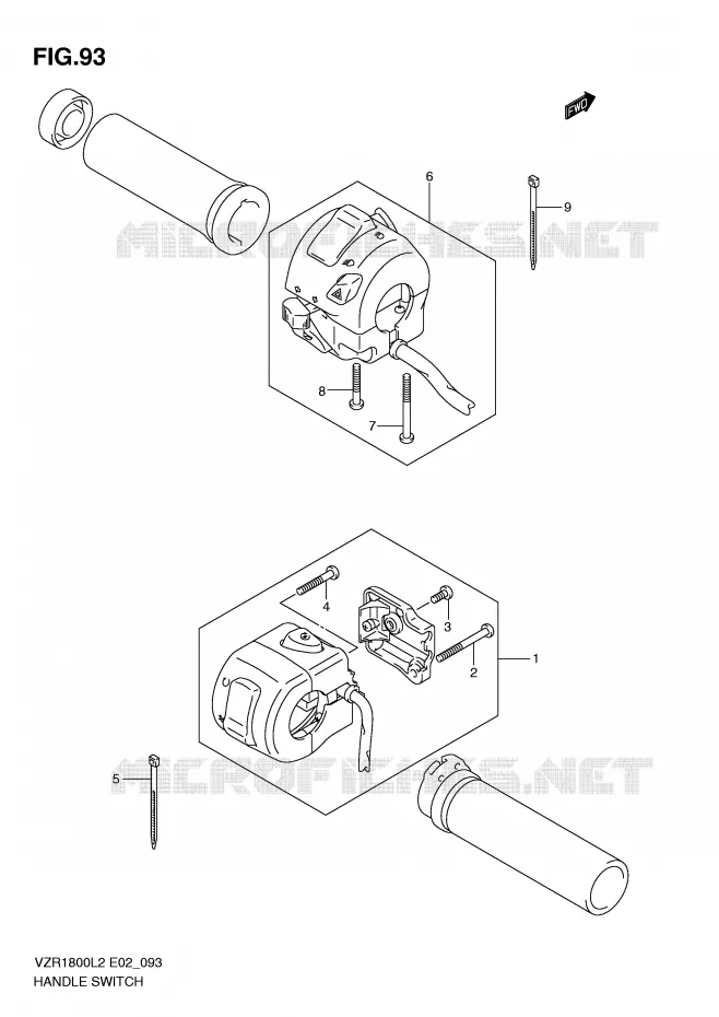 SWITCHES (VZR1800L2 E51) Suzuki MOTO 1800 INTRUDER 2012  VZR1800L2(E02)