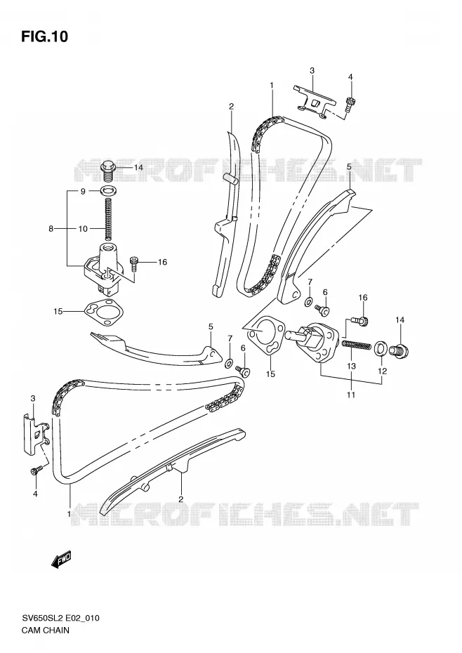 TIMING Suzuki MOTO 650 SV 2012  SV650SUL2(E02)