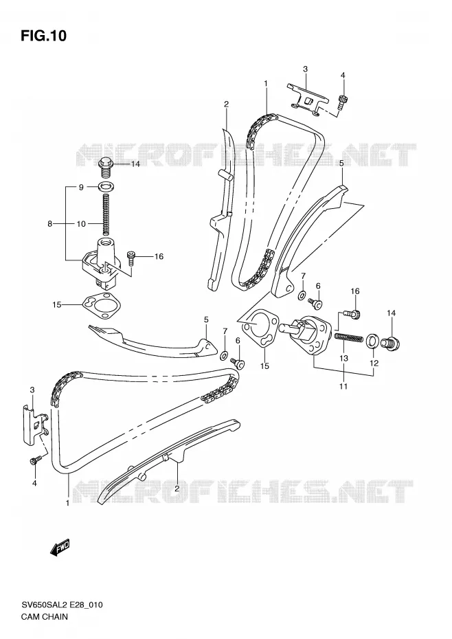 TIMING Suzuki MOTO 650 SV-S 2012  SV650SAL2(E28)