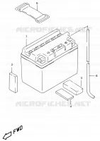 BATTERY for Suzuki KATANA 50 2001