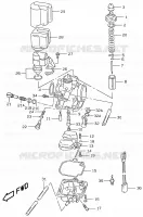 CARBURETOR (MODELE AY50 K1) for Suzuki KATANA 50 2001