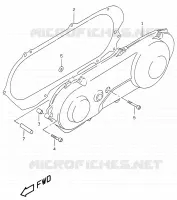 CLUTCHCOVER (MODELE K1) for Suzuki KATANA 50 2001