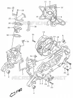 CRACKCASE COVER (MODELE AY50 K1) for Suzuki KATANA 50 2001