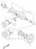 CRANKSHAFT (MODELE AY50W/WR V/W/X/Y) for Suzuki KATANA 50 2001
