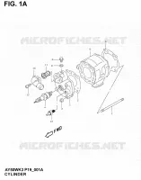 CYLINDER (MODELE AY50WR K1) for Suzuki KATANA 50 2001