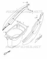 FAIRING  (MODELE K1) for Suzuki KATANA 50 2001