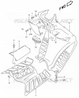 FOOTREST for Suzuki KATANA 50 2001