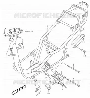 FRAME (MODELE K1) for Suzuki KATANA 50 2001