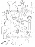FUEL TANK for Suzuki KATANA 50 2001