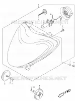 HEAD LAMP (MODELE K1) for Suzuki KATANA 50 2001