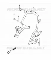 RADIATOR BRACE (MODELE AY50 K1) for Suzuki KATANA 50 2001
