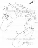 REAR FEDNER (MODELE K1) for Suzuki KATANA 50 2001