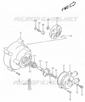 WATER PUMP (MODELE AY50W/WR) for Suzuki KATANA 50 2001