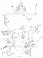 WIRING HARNESS (MODELE K1) for Suzuki KATANA 50 2001