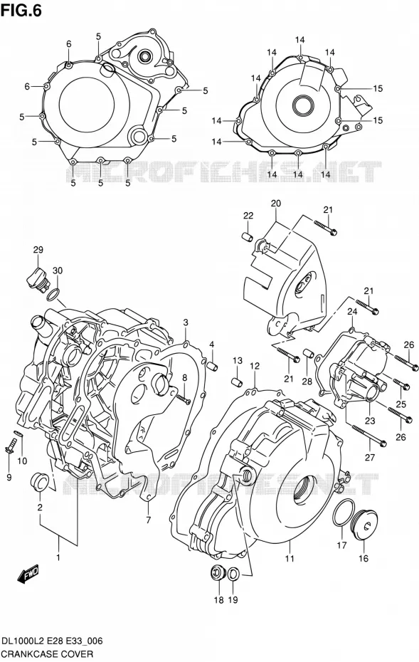 CRACKCASE COVER Suzuki MOTO 1000 V-STROM 2012  DL1000L2(E03,E28,E33)