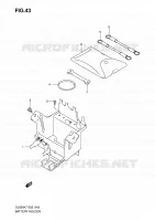 BATTERY BOX   TOOLS for Suzuki V-STROM 650 2008