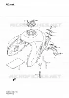 FUEL TANK (MODEL K8) for Suzuki V-STROM 650 2008