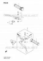 GRIPS & LEVERS (MODEL K7/K8) for Suzuki V-STROM 650 2008