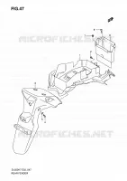 REAR FEDNER for Suzuki V-STROM 650 2008