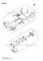 TAIL LIGHT ASSY for Suzuki V-STROM 650 2008