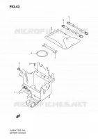BATTERY BOX   TOOLS for Suzuki V-STROM 650 2008
