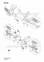 FOOTREST for Suzuki V-STROM 650 2008