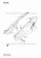 REAR FAIRING (MODEL K8) for Suzuki V-STROM 650 2008