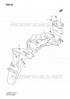 REAR FEDNER for Suzuki V-STROM 650 2008