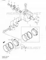 CRANKSHAFT for Suzuki V-STROM 650 2011