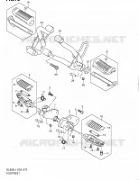 FOOTREST for Suzuki V-STROM 650 2011