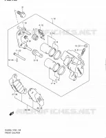 FRONT CALIPER for Suzuki V-STROM 650 2011