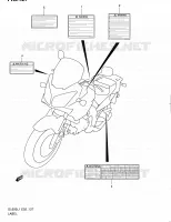 LABEL (DL650UEL1 E19) for Suzuki V-STROM 650 2011