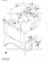 RADIATOR HOSE   EXPANSION TANK for Suzuki V-STROM 650 2011