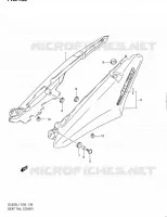 REAR FAIRING for Suzuki V-STROM 650 2011