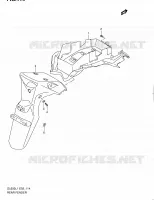 REAR FEDNER (DL650AL1 E24) for Suzuki V-STROM 650 2011