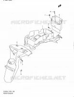 REAR FEDNER (DL650L1 E02) for Suzuki V-STROM 650 2011