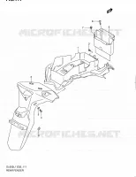 REAR FEDNER (DL650L1 E24) for Suzuki V-STROM 650 2011