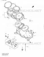 SPEEDOMETER (DL650AL1 E02) for Suzuki V-STROM 650 2011